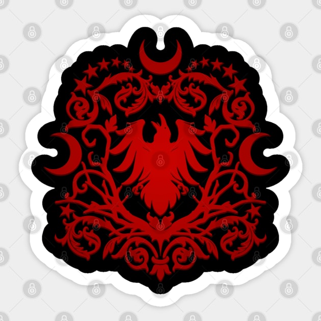 Blood Moon Raven Sticker by RavenWake